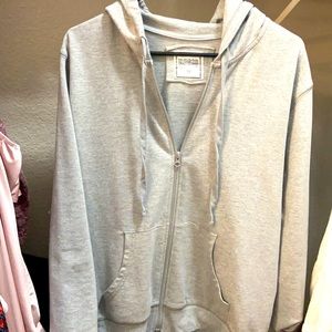 Grey hoodie sweater Rosio 1X